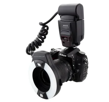 Meike MK-14EXTN Makro TTL obročna Bliskavica za Nikon i-TTL z LED AF pomožne luči D7100 D7000 D5100 D5000 D750 D800 D600 D5300 D90