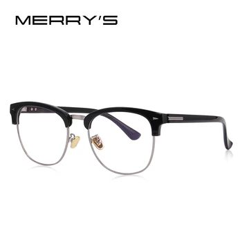 MERRYS DESIGN Moški/Ženske, Classic, Retro Očala Pol Kovinskih Očal S2071