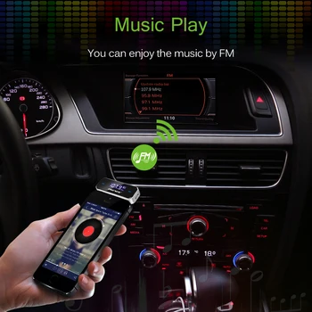 Mini Brezžični Oddajnik za 3,5 mm-avto Glasbe, Audio FM Oddajnik Za iPhone 4 5 6 6S Plus Samsung iPad Avto MP3 Oddajnik