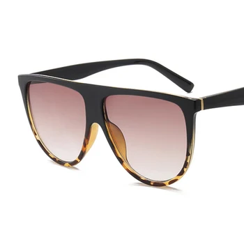 Moda Ravno Top Gradient Okvir sončna Očala Ženske 2020 Retro Prevelik Oblikovalec blagovne Znamke sončna Očala Trending Ulične UV400