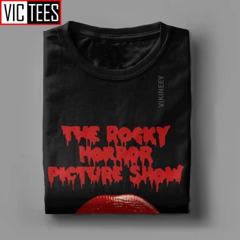 Moška T-Shirt Rocky Horror Picture Show Neverjetno Bombaž RHPS Halloween Tim Curry Klasičnih Janet Majica s kratkimi rokavi