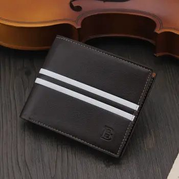 Moške luksuznih usnjenih kratkih torbici Kratke usnjene denarnice Enostaven za prevoz Priljubljena Črna Rjava Z Zip