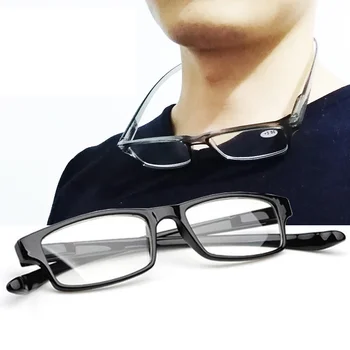 Moški Ženske Visi Obravnavi Očala Prenosni Ultra-lahka Očala Klasična Moda PC Okvir Dioptrije Točk 1.0 ~ 4.0（ni trak）