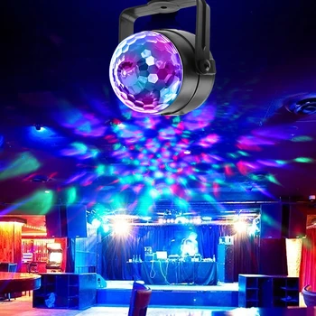 Multi-funkcijski Daljinski upravljalnik LED RGB Čarobno Žogo Luči Trajne Praktično DJ Disco Stranka Dekor Fazi Učinek Lučka