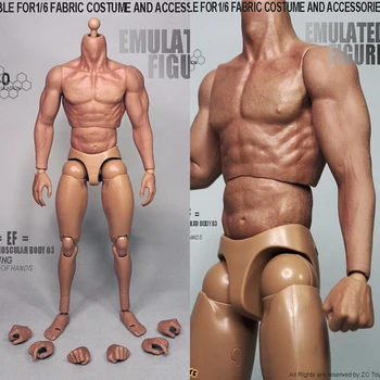 Na Zalogi 1/6 Obsega 3.0 Moški Mišične Logan Moškega Telesa za 12 cm Akcijska Figura Z Brezhibno Roke Model Igrače