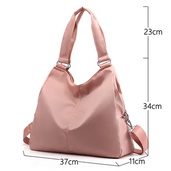 Najlon tkanine, ženske vrečko nad ženske ročne torbe eko Shopper Tote nakupovalna torba velika dama torba za večkratno uporabo vrečke za ženske 2019