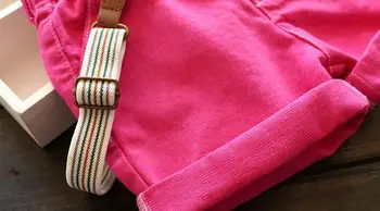 Nov Prihod dojenčka dekleta poletje Moda kratke hlače dekliška suspender hlače otroci bombaž hlače Otrok poletne kratke hlače