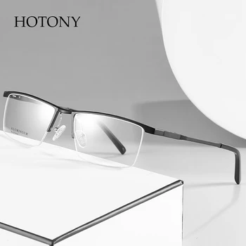 Nov Prihod Očal Okvir za Moške in Ženske Browline Pol Rimless Očala Optičnih Očal na Recept Očala