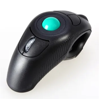 Novo Miško Novega Modela, Vroče Prodaje 2,4 GHz brezžični USB ročni miško prst z uporabo optičnih slediti žogo
