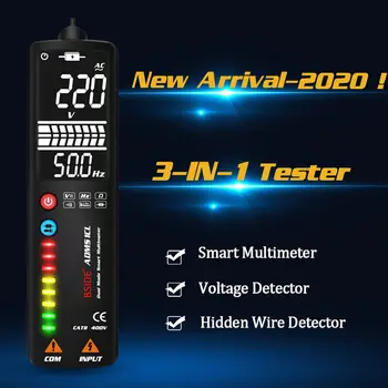Novo Nadgrajeno 3-v-1 Digitalni Multimeter Pametne Kartice DC AC Voltmeter EBTN LCD Indikator Napetosti Detektor