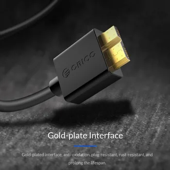ORICO Micro USB 3.0 Kabel Visoke hitrosti Prenosa Podatkov Podatkovni Kabel USB Kabel Mobilni Trdi Disk Kabel za Samsung Note 3 S5 HDD S