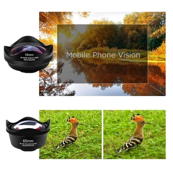 Orsda 4 v 1 Telefon Leč Kamere Kit 4K HD, širokokotni Makro Ribje Oko Objektiv za iPhone, Pametni telefon HD Leče Kit