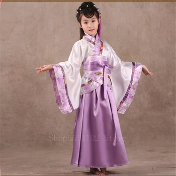 Otroci 100-170CM Starodavne Kitajske Kostum Dekle Pravljice Obleko Princese Cosplay Tang bo Ustrezala Palace Otrok Tradicionalni Kitajski Ljudski Ples