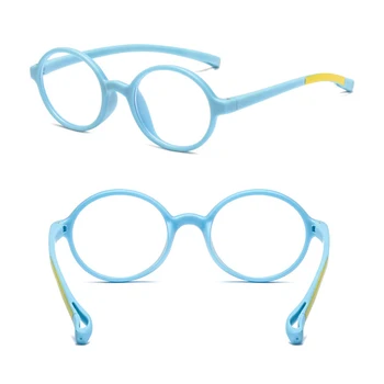 Otroci otroški Anti Blue Ray Očala Silikonski Okvir Ravno Anti-sevanje Jasno Objektiv Proti Sevanju Očala za Otroke AC889