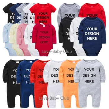 Otroške Igralne Obleke Novorojenega Dojenčka Toddlers Prilagajanje En Kos Oblačila Tiskanje, Vezenje Bombaž Osebno Sweatshirts