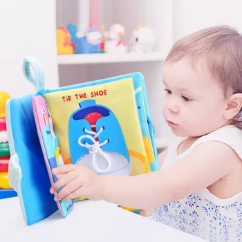 Otroške Igrače za Malčke Baby Book Zgodnji Razvoj 3D Krpo Knjige Za Otroke Učenje, Izobraževanje Dejavnost, tridimenzionalne knjige, risanje