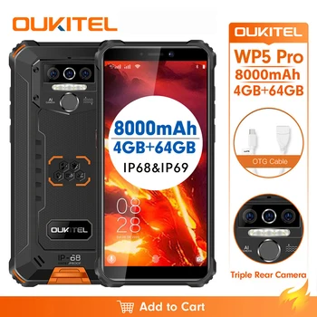 OUKITEL WP5 Pro IP68 Vodotesen 5.5