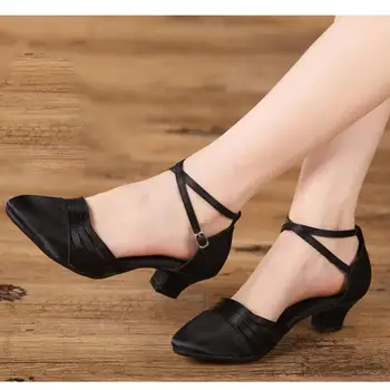 Plesne čevlje za ženske blagovne Znamke Sodobne Plesne Čevlje Salsa Dvorana Tango latinsko Čevlji Za Dekleta, Dame na Debelo /drobno