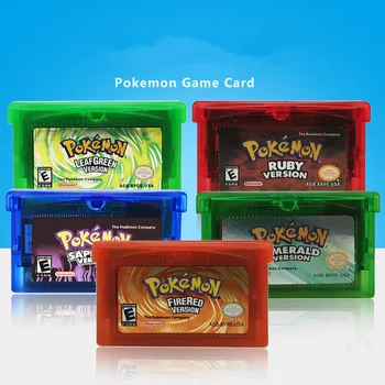 Pokemon ročaj, roko Igra Kartice Serije Video Igre Kartuše Konzole Kartico angleškem Jeziku NDSL GB GBC GBM GBA SP