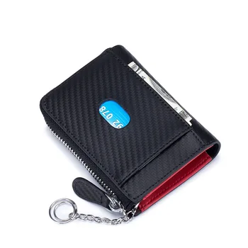 Pravega Usnja Poslovno Kartico sim Moških RFID Imetnik Kreditne Kartice Denarnice, Ženske Majhen Kovanec Denarnico z ključe