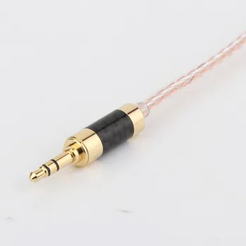 Preffair 3,5 MM do 3,5 MM moški AUX Kabel za Avto AUX kabel pozlačeni ogljikovih vlaken 3.5 mm moški priključek kabel 1607AC
