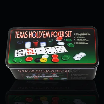 Prenosni Igrače Igra Poker Set 200 kos Macau Baccarat Žetonov Igranje Zabava za Odrasle Klub Poker Karte pulpo reverzibilna noel
