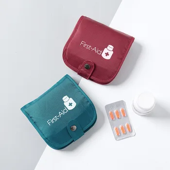 Prenosni prosojno drog zbirka potovalne medicine vrečko distribucijo paket Držalo za Shranjevanje Posode Primeru Pill Box Splitters