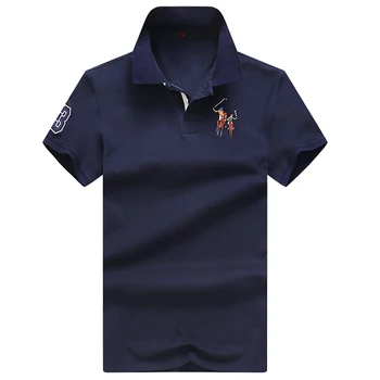 Prvotne blagovne Znamke moških anti-mucke Dihanje Znoj barva bombaža, Kratek rokav Polo majice z logotipom Podjetja Priložnostne polo