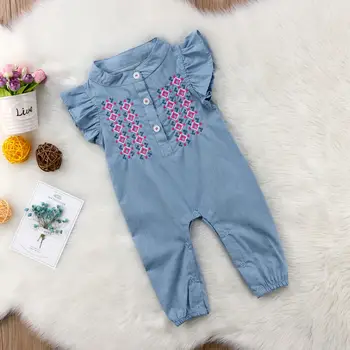 Pudcoco Dekle Jumpsuits 6M-24M 2019 Dojenčka Newborn Baby Dekle Sunsuit Playsuit Jumpsuit Obleka, Obleka Oblačila