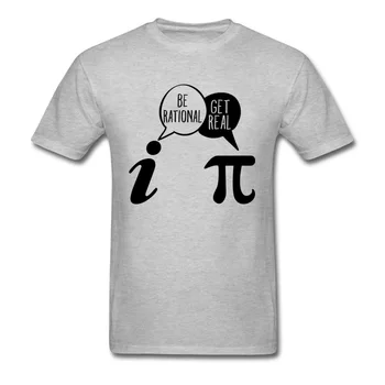 Racionalno bi Dobili Resnično Matematiko Pun Pi T-majice Bele Priljubljena Mens Tshirts Poletje Bombaž Krog Vratu Kratek Rokav T-Shirt Tiskanje