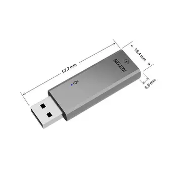 Reiyin 192khz 24-bitno Zvočno kartico, Prenosni DAC Dodaj Optični vmesnik za PC PS4 Igra Naprave