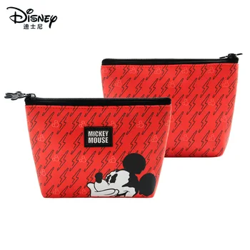 Resnično Disney Mickey Mouse Mamica Vrečko Kozmetični Shranjevanje Baby Nego Torba Ženske Kozmetične Vrečko Nastavite Denarnice Denarnica Dekleta Darilo