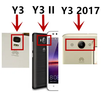 Retro usnja Flip Case za Huawei Y3 / Y3 II / Y3 2017 2018 Zaščitni Pokrov Denarja, reže Magnetne Sponke Kubura
