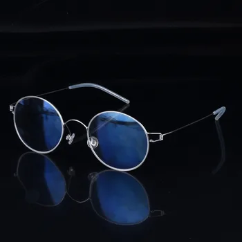 Ročno izdelana Titanium Letnik Optični Recept Krog Očal Okvir Lahek korejski Retro Slogu Oculos de Grau za Moške, Ženske