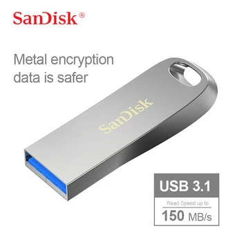 SanDisk Prvotne Prave Kovine Šifriranje ključek USB 3.1 16GB 32GB 64GB 128GB 256GB 150MB/s Visoke Kakovosti Usb ključ