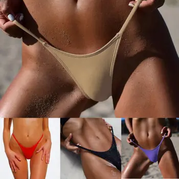 Seksi Tangice Bikini Spodnji Deli Ženske G-String Brazilski Jermenov, Kopalke, Kopalke Trdno Dno, Plavanje Obleko