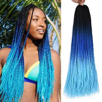Sintetični Lasuljo kika las lasuljo visoko temperaturo svile pletenic za lase razširitve barvo las pisane čop Las Lasulje za Ženske