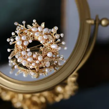 SINZRY prvotni modni kostum nakit naravno sveže vode pearl ročno lady pulover broške eleganten nakit accessor