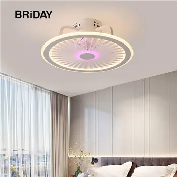 Smart stropni ventilator, lučka z lučmi daljinski upravljalnik luči, stropni ventilator svetilke 50 cm z APP nadzor spalnica dekor nova
