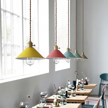 Sodobnost Macarons barvni dežnik Obesek lučka minimalističen sodobne ustvarjalne Cafe Bar Restaurant spalnica postelji obesek svetlobe