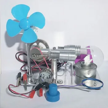 Sterling Motorjev Vodoravna Vrstica Plinski Motor Mikro Diy Generator Pare Motorja Model Pošlji Luči/pošlji Vetrnica Igrače za Otroke Darilo