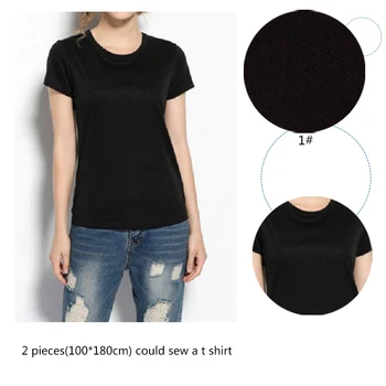 Super Kakovost 40s Česana Bombaž Stegnjenje Tkanine Za T-Shirt In Vrhovi v Različnih Barvah Vroče Prodaje A0282