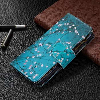 Telefon Primeru sFor Samsung Galaxy S9 S10 S20 Plus Ultra S10E Primeru Luksuznih Zadrgo Magnetne Sponke Flip Usnje Mehko Silikonsko Pokrov