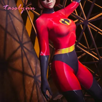 The Incredibles Cosplay Kostume Elasti-Dekle, Cosplay Gospa G. Neverjetno Kostume Obleka za Odrasle, Otroci Superheroj Fancy Oblačenja