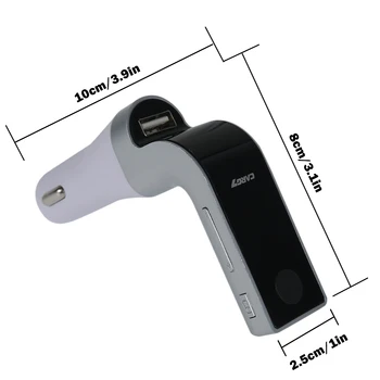 UKV-Oddajnik Avto Brezžična tehnologija Bluetooth 5.0 Radio FM Modulator Komplet 2.5 USB Avto Polnilnik, Prostoročno Aux Avdio za MP3 Predvajalnik