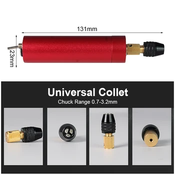 USB Mini Električni Vrtalnik Carving Pero DIY Električni Mlinček za Ročno Vrtanje Prenosni Rotacijski Orodja Komplet za Graviranje Brušenje, Poliranje