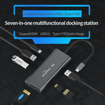 USB-Tip C C 3.1 za Ločevanje 3 Vrata USB C SREDIŠČE za Multi USB 3.0 SD TF Kartice za MacBook Pro Pribor USB C HUB