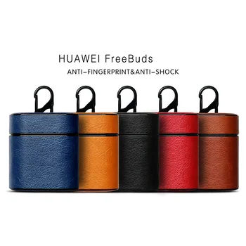 Usnja PU Primeru Za Huawei Freebuds 2 Pro Polnjenje Box Shockproof Brezžične Bluetooth Slušalke Primeru Za Čast FlyPods