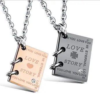 Ustvarjalno ljubezensko zgodbo knjige titana jekla nekaj ogrlica GX1090
