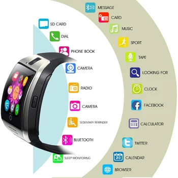 V18 pametno gledati smartwatch 2020 Športne Kamere KARTICE TF Kartice DropShipping Fitnes Zapestnica reloj Ure pk amazfit gt08 A1 X6 V8